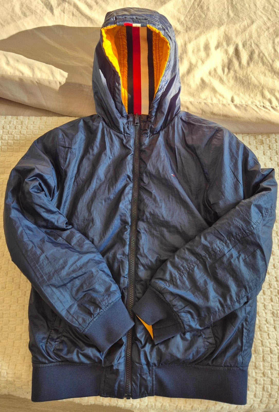 Kinderjas Tommy Hilfiger dubbelzijdig maat 152, Ophalen of Verzenden, Zo goed als nieuw, Jongen, Jas