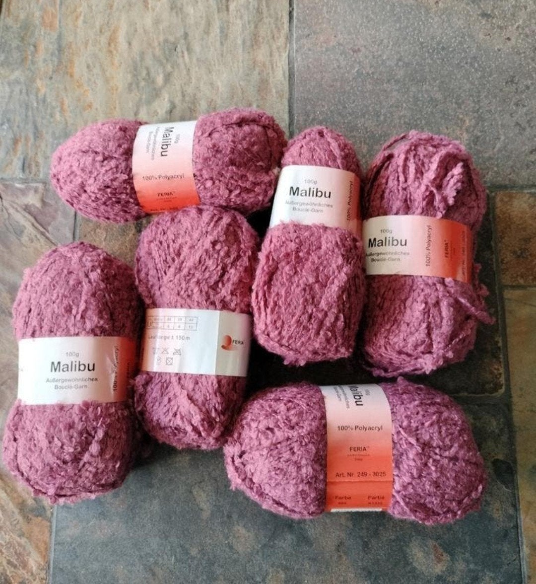 6 bollen Feria 100% Polyacryl wol - Paars/Magenta, Ophalen of Verzenden, Nieuw, Breien of Haken, Wol of Garen
