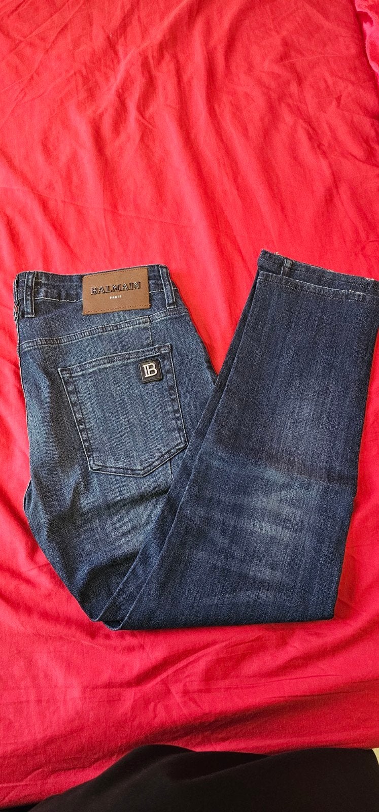 Balmain Jeans - W33 - Zo goed als nieuw, Balmain, Blauw, Ophalen of Verzenden, Zo goed als nieuw