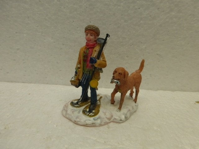 lemax gone fishing kerstdorp poppetje figurine beeldje kerst, Ophalen of Verzenden, Zo goed als nieuw