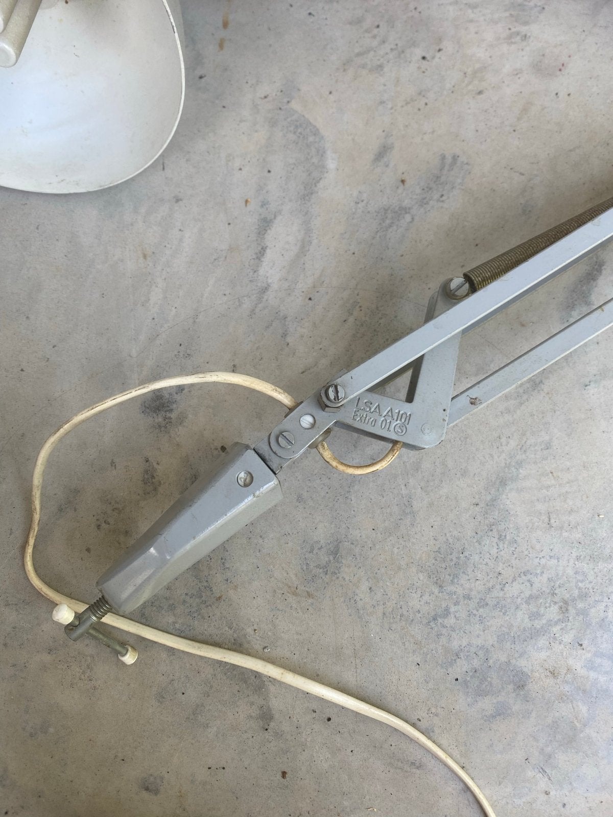 Retro Klemlamp Werkplaats Lamp voor Tafel/Bureau, Ophalen of Verzenden, Gebruikt