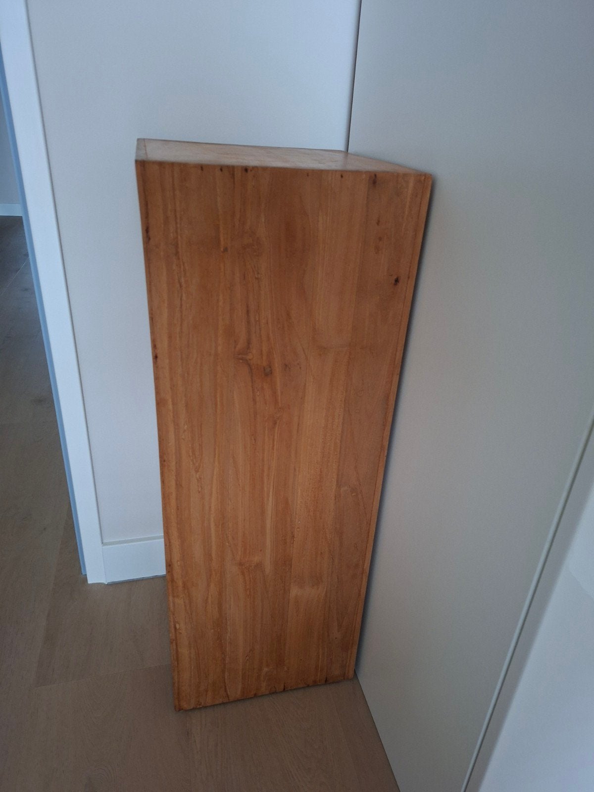 Houten sokkel / plantenstandaard, Huis en Inrichting, Ophalen, Gebruikt