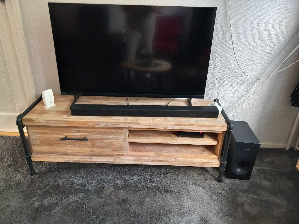 TV meubel, Ophalen, Overige materialen, Minder dan 50 cm, Gebruikt