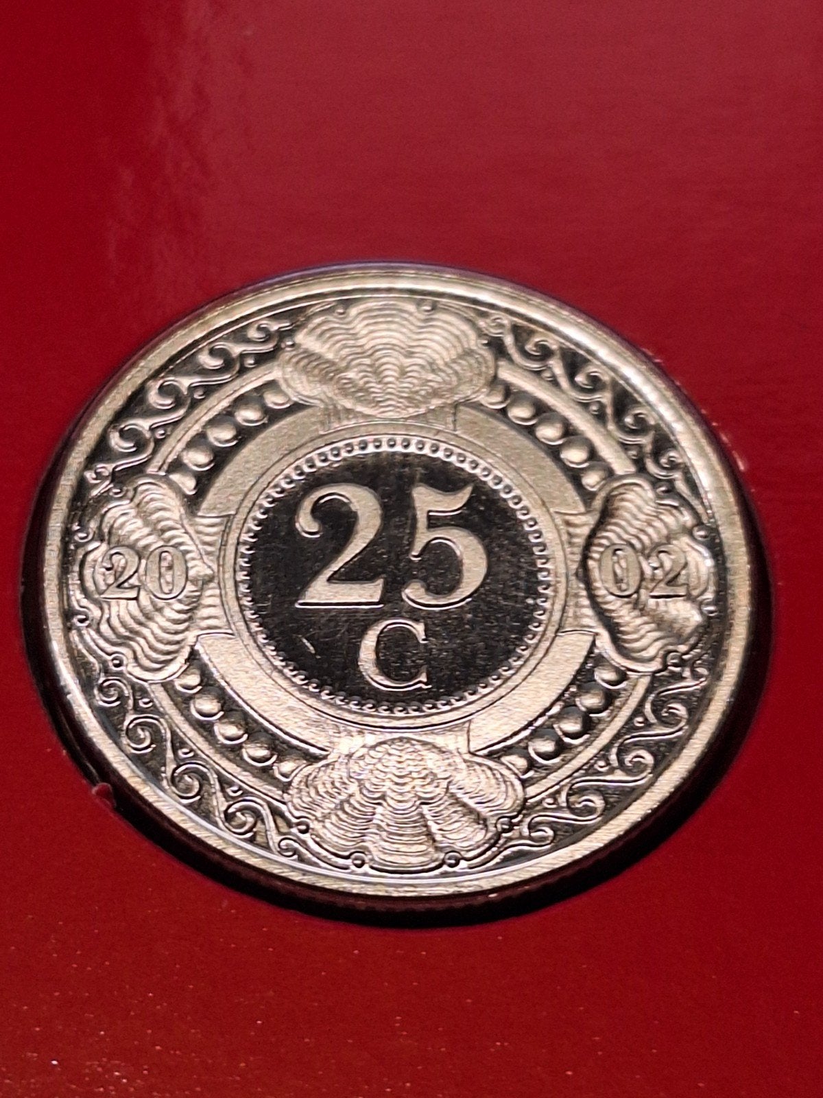 Nederlandse Antillen 25 cent 2002 bu, Postzegels en Munten, Munten | Nederland, Ophalen of Verzenden, Koningin Beatrix, 25 cent