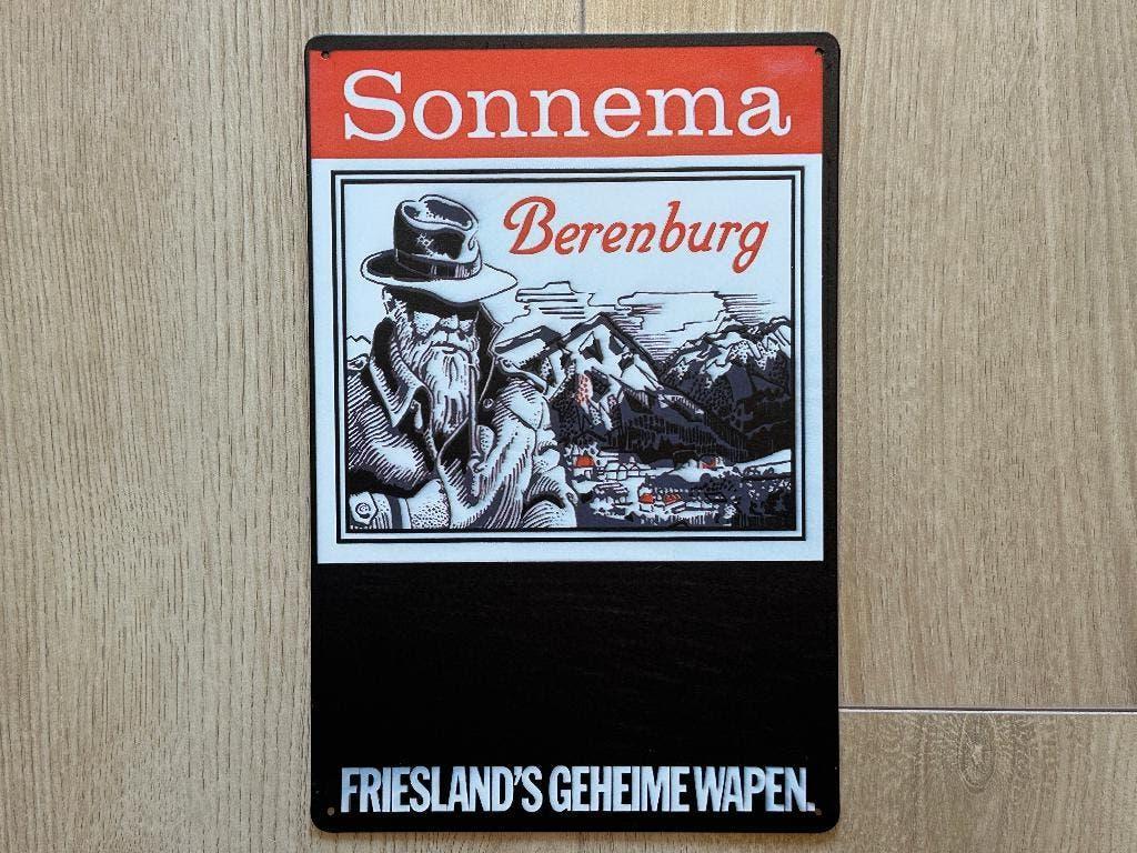 Reclamebord Sonnema Berenburg 20x30, Ophalen of Verzenden, Zo goed als nieuw, Reclamebord