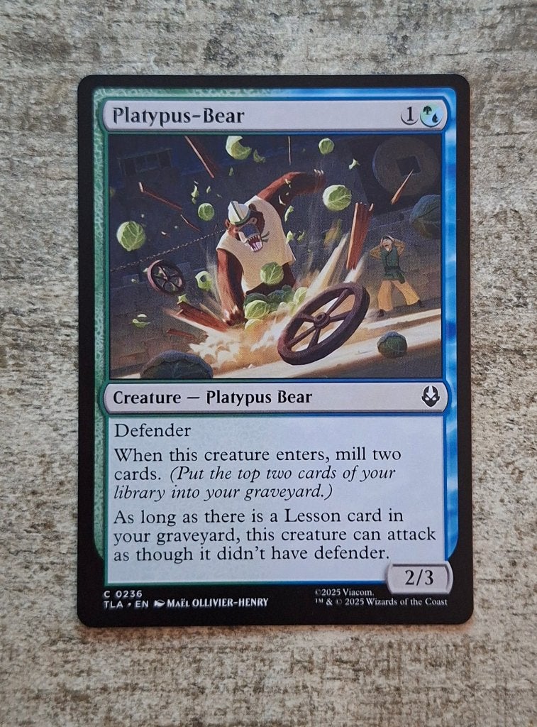 Platypus-Bear - Magic the Gathering, Verzenden, Gebruikt, Losse kaart