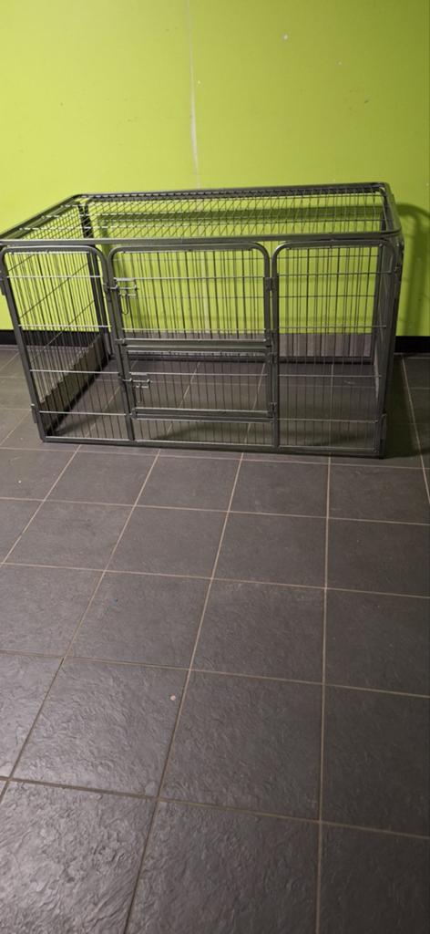 Huiskamerkennel / Bench 125 cm, Dieren en Toebehoren, Hondenhokken, Ophalen, 75 tot 110 cm, 65 tot 100 cm