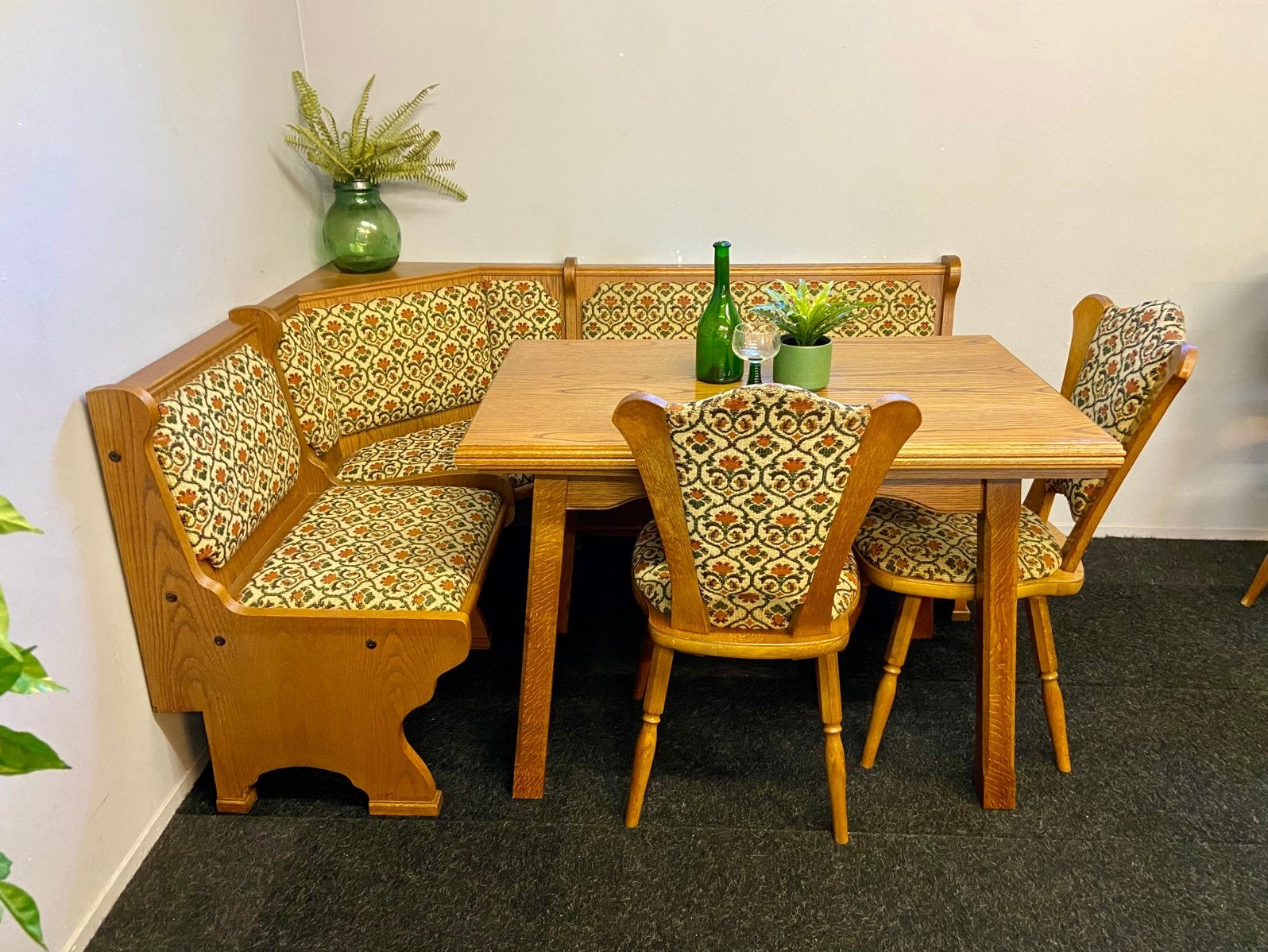 Echte vintage Duitse eethoek oostenrijkse zithoek retro, Ophalen