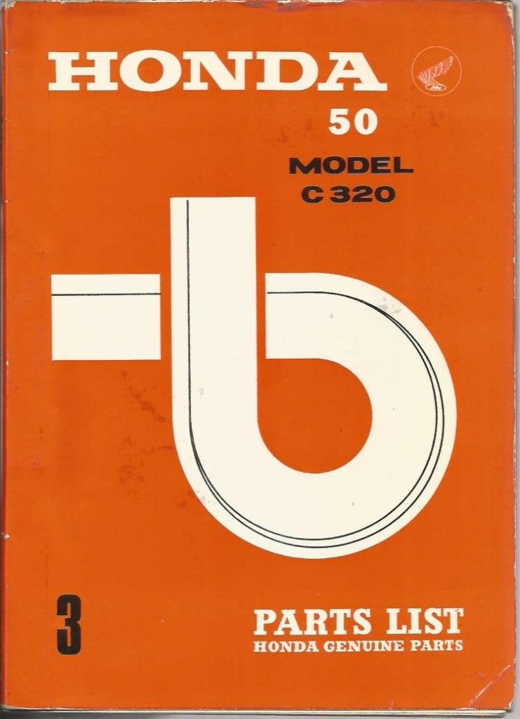 Honda C320 Parts Catalogue bromfiets (1526z), Fietsen en Brommers, Ophalen of Verzenden, Zo goed als nieuw