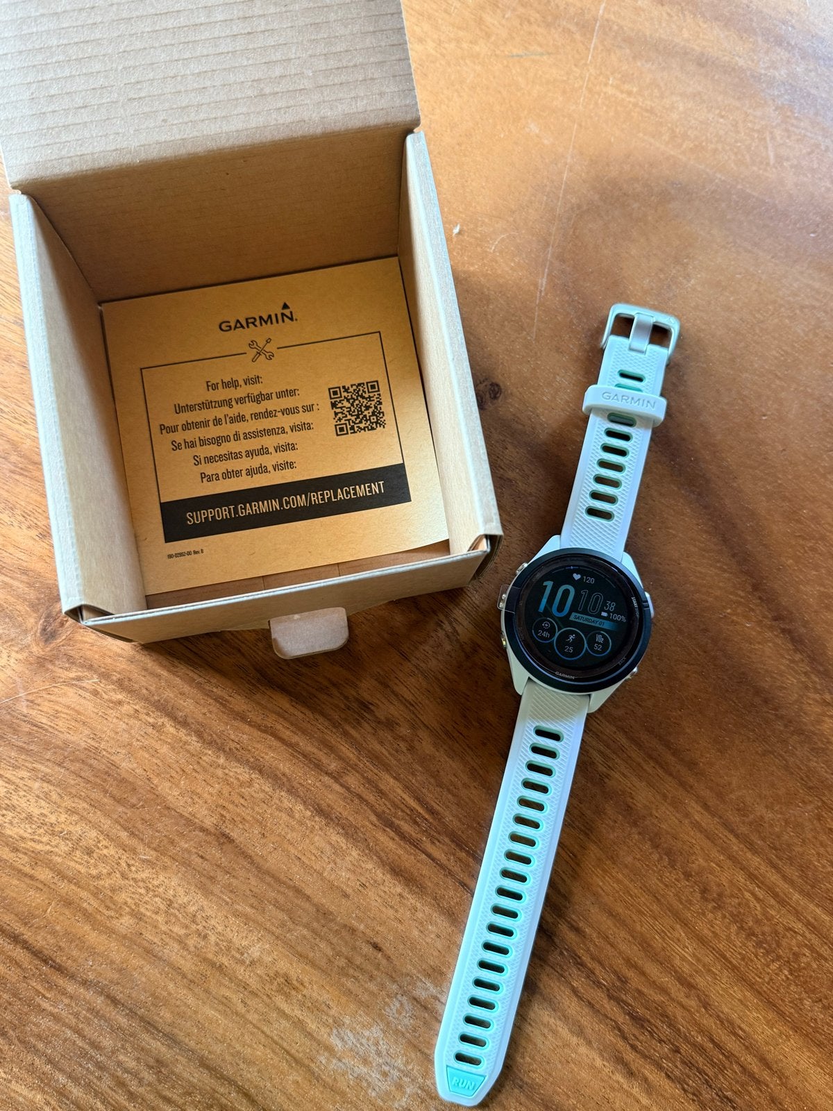 Nieuwe Garmin Forerunner 265S - Whitestone/Neo Tropic, Sieraden, Tassen en Uiterlijk, Sporthorloges, Ophalen of Verzenden, Nieuw