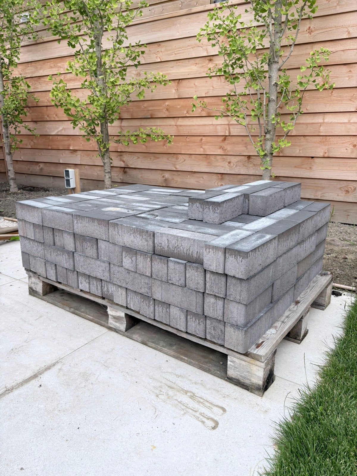 GRATIS Stenen MBI GeoCotto 21x7x8 Nero, 4m2, Tuin en Terras, Tegels en Klinkers, Ophalen, Nieuw, Minder dan 5 m², Klinkers