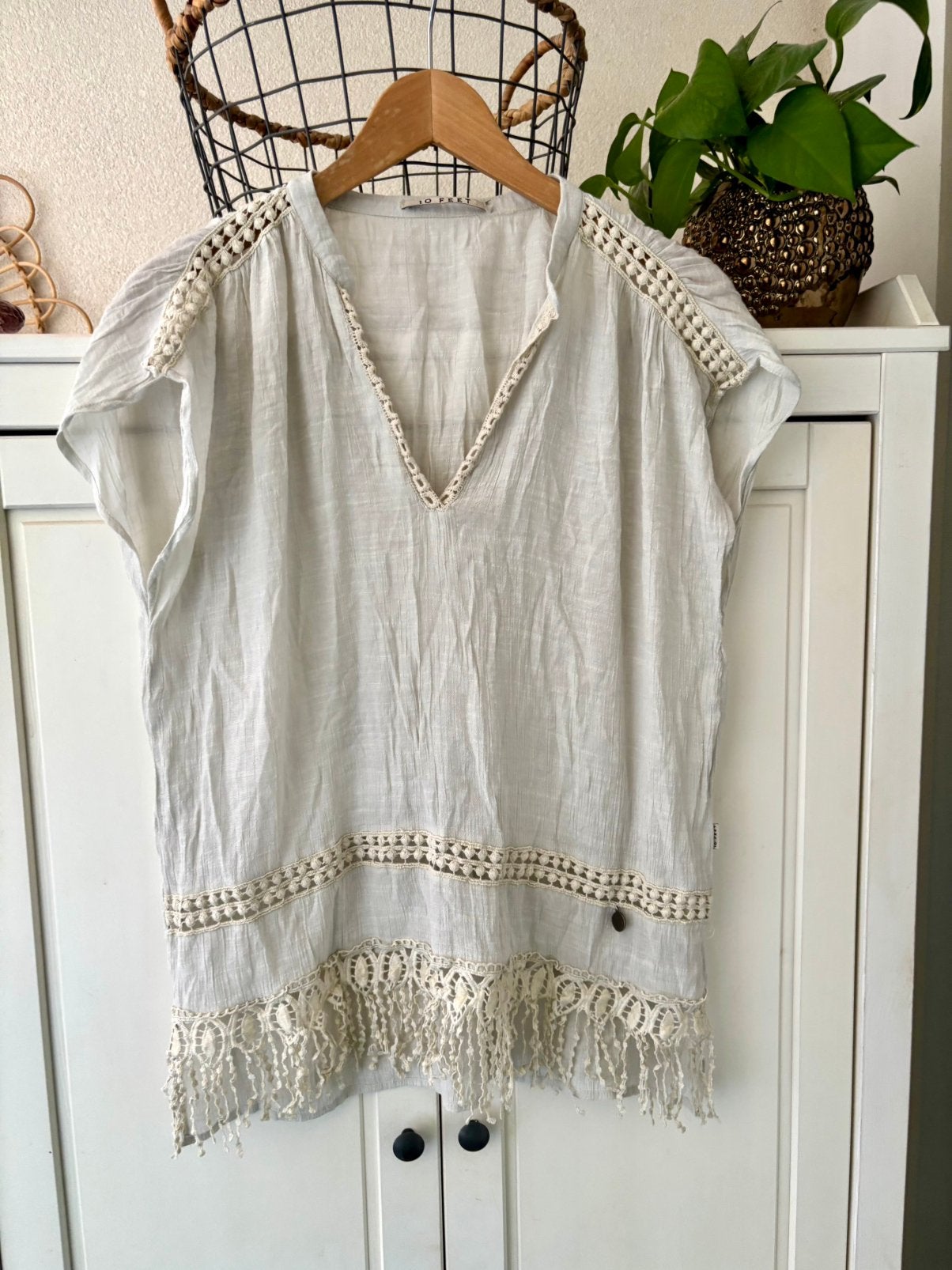 10Feet blouse maat M, Ophalen of Verzenden, Zo goed als nieuw, Maat 38/40 (M), Beige