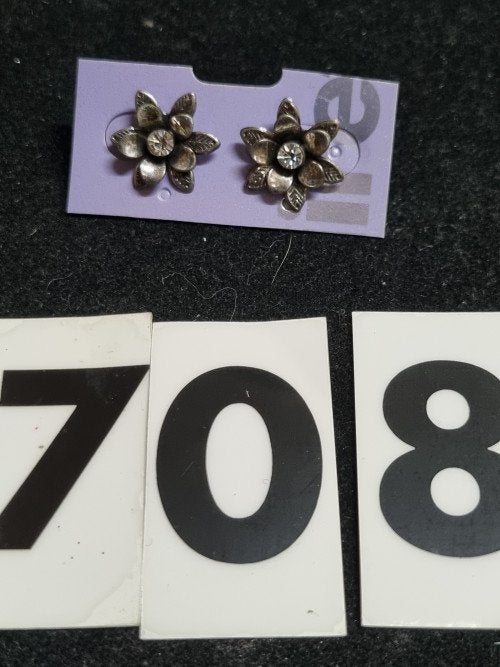 oorbellen rozen zilverkleurig [708], Ophalen of Verzenden, 'T Olde Gre-j, Info@toldegrej.nl, Endepoelstraat 20f Didam