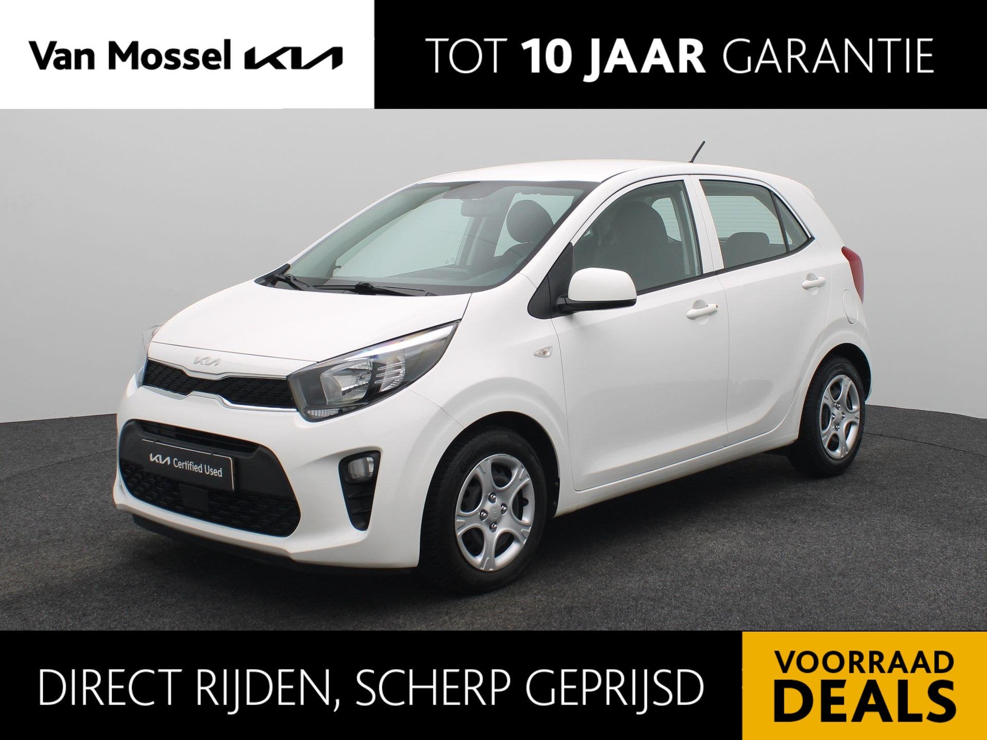 Kia Picanto 1.0 DPi ComfortLine | airco | groot scherm |, 12 maanden, Gebruikt, 4 stoelen, Wit