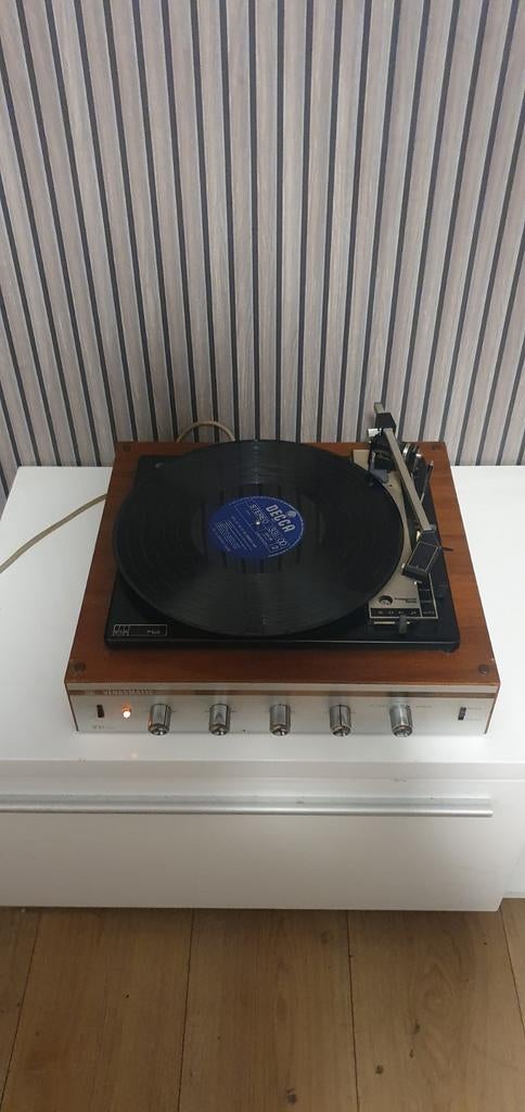 Vintage Vendomatic V60 Platenspeler met ingebouwde versterk, Gebruikt, Automatisch, Platenspeler, Ophalen