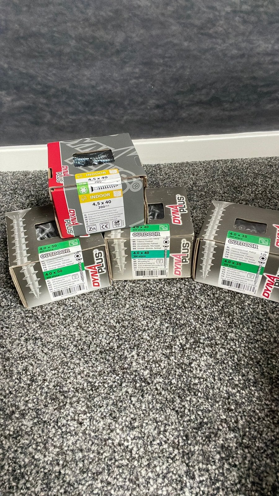Nieuwe DynaPlus schroeven, diverse maten, Ophalen of Verzenden, Nieuw, Minder dan 50 mm, Schroeven
