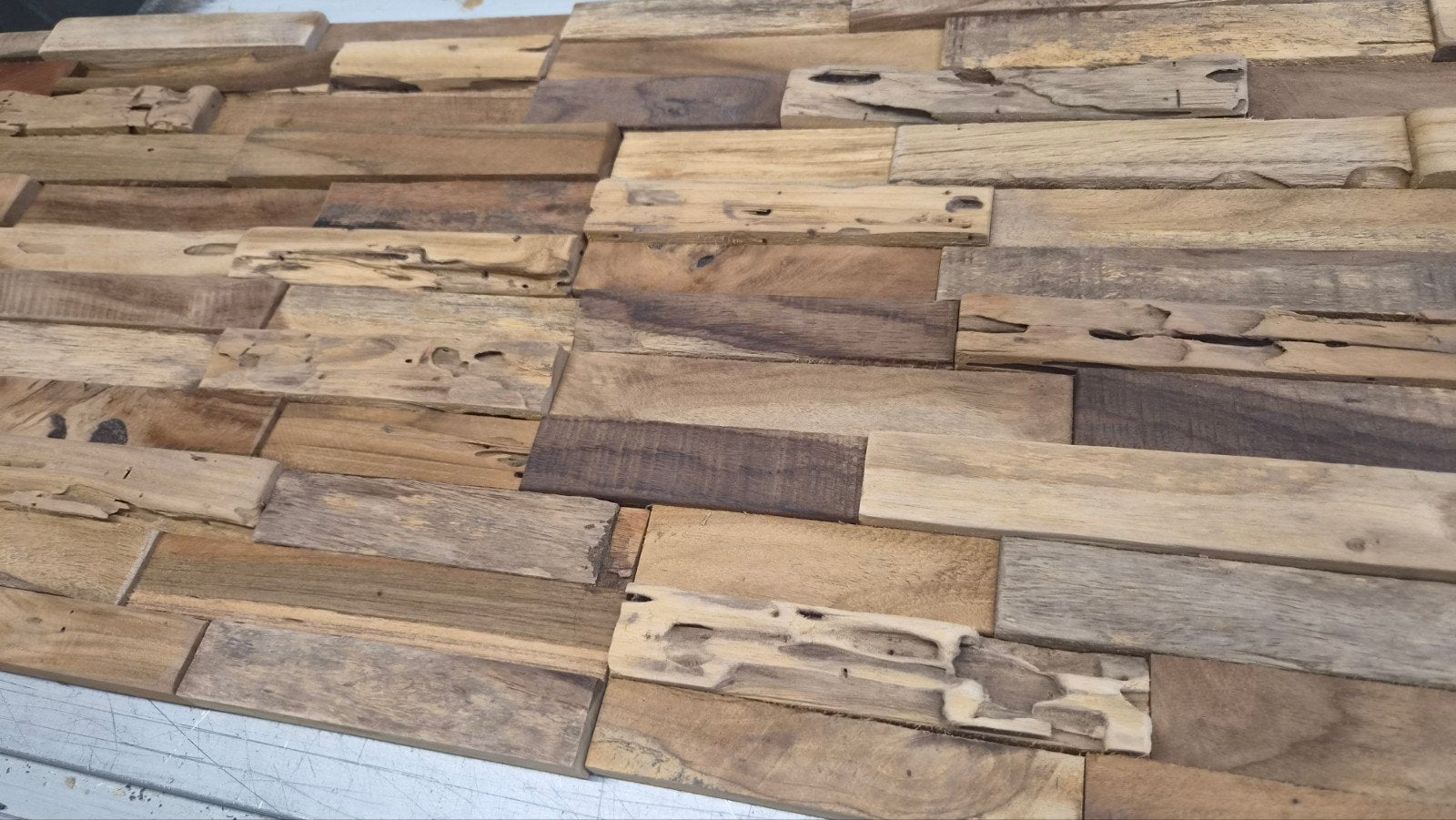 12m² Houten Wandpanelen - Rustieke Look, Ophalen, Overige typen, Nieuw, 50 mm of meer