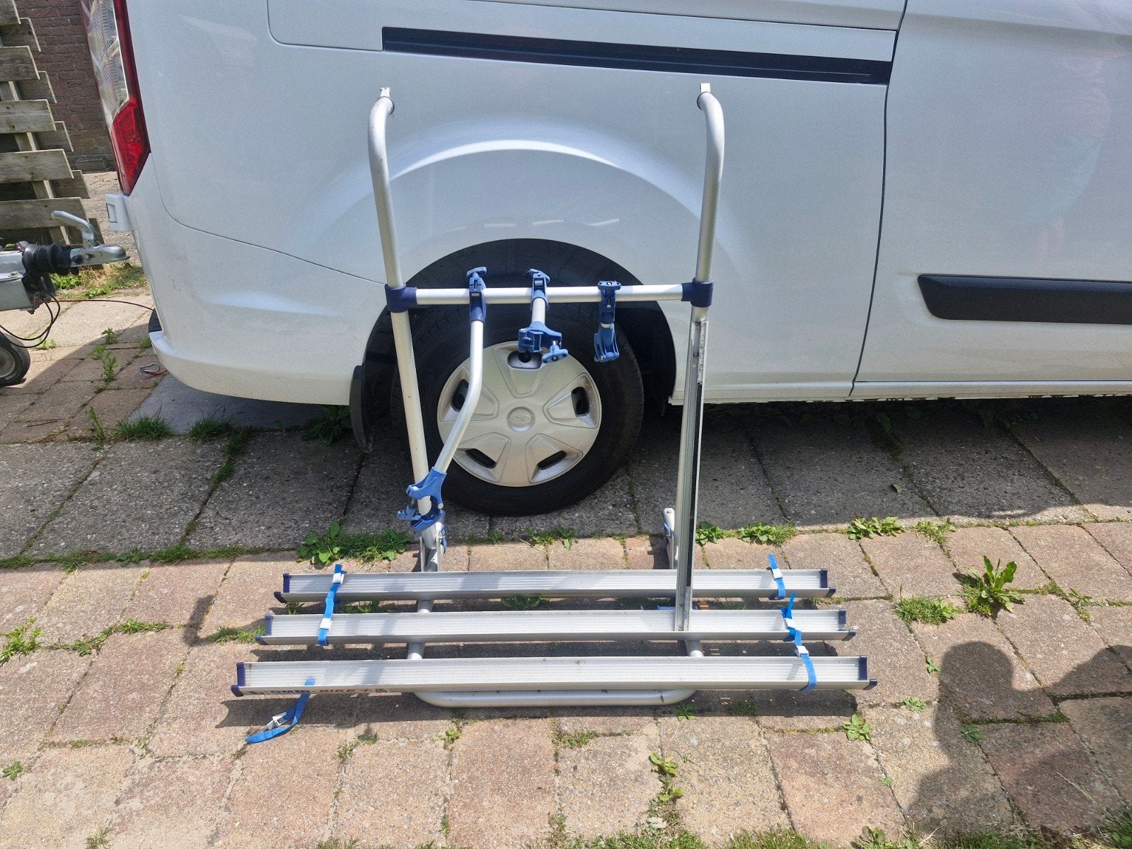 Omnibike fietsendrager voor achterop caravan, Ophalen, 3 fietsen of meer, Gebruikt, Achterklepdrager