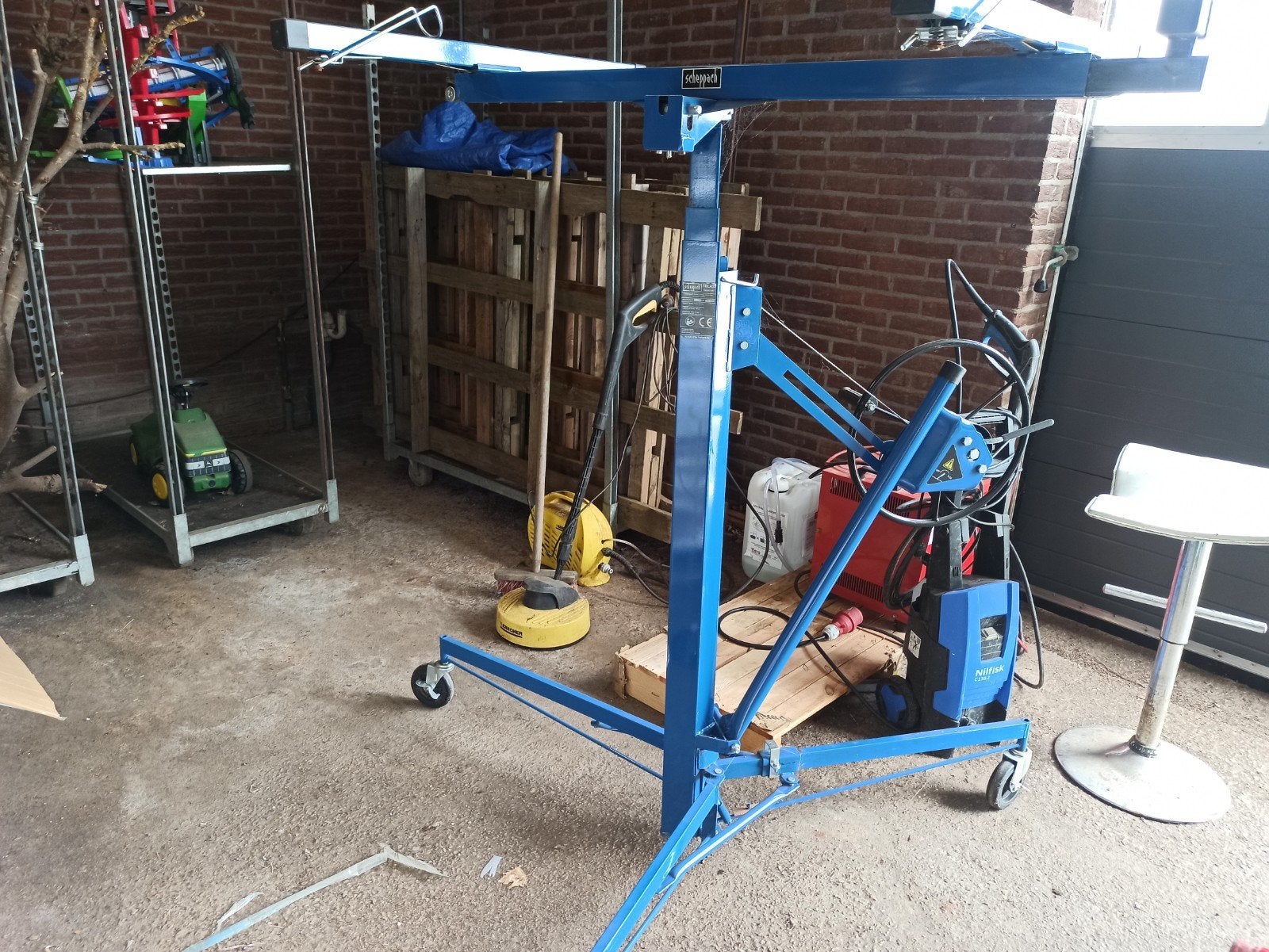 Scheppach TBL400 Platenlift - Droogbouw Montagelift, Ophalen, Gebruikt, Overige materialen