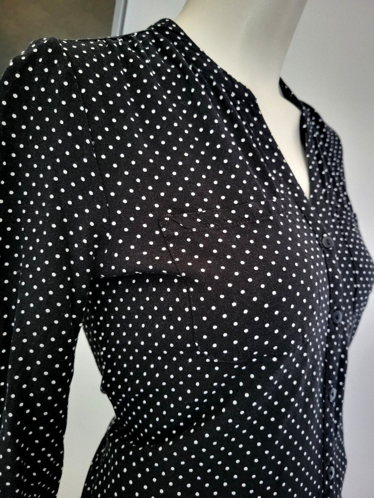 ONLY stijlvolle blouse Polkadot Vintage style, Only, Zwart, Ophalen of Verzenden, Zo goed als nieuw