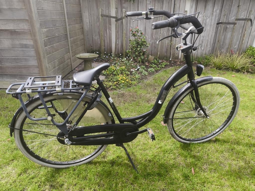 Zwarte mamafiets met 3 versnellingen, Fietsen en Brommers, Fietsen | Dames | Damesfietsen, Ophalen