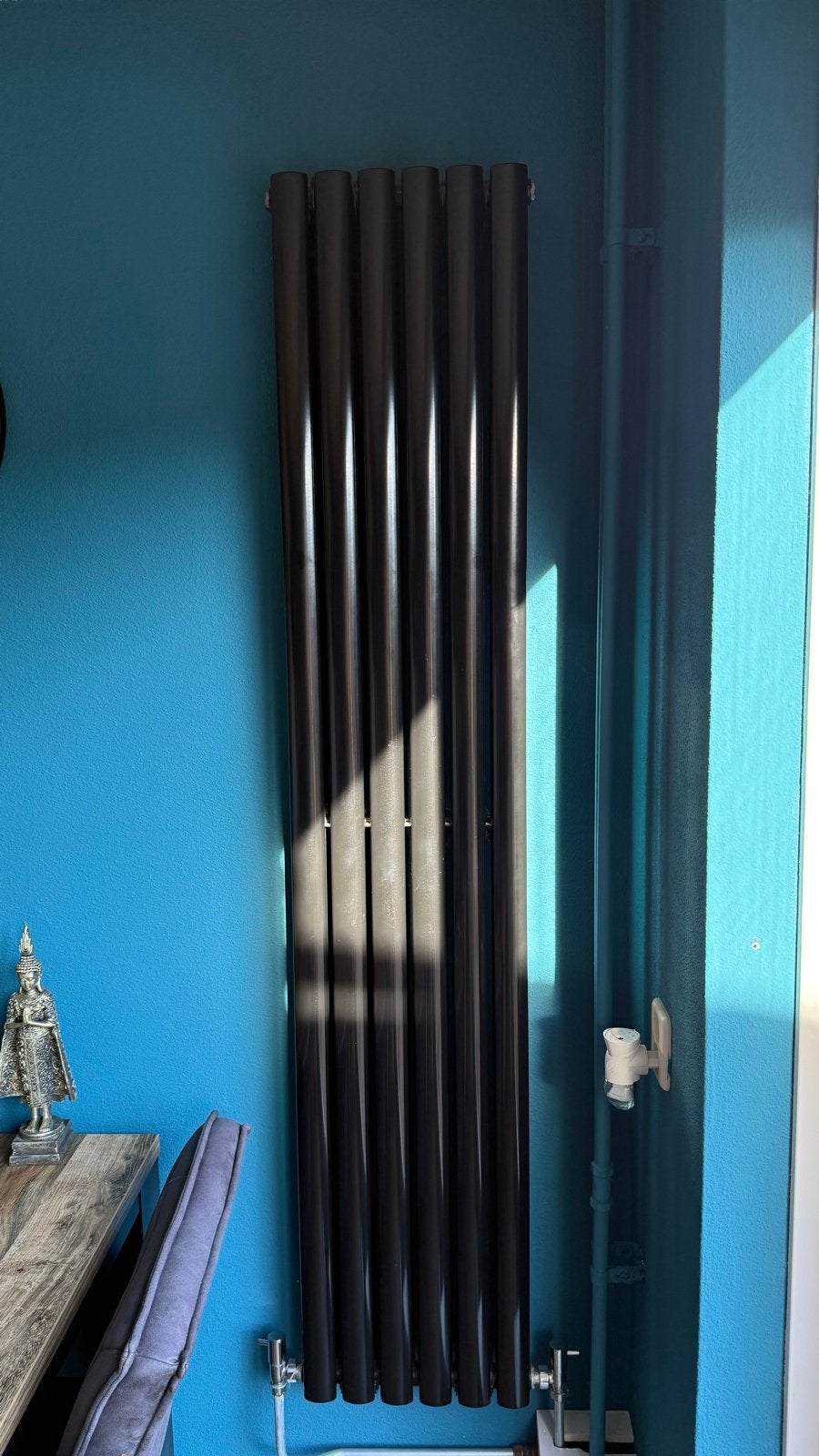 Hudson Reed Revive Designradiator zwart, Ophalen, Gebruikt, Radiator, Minder dan 60 cm