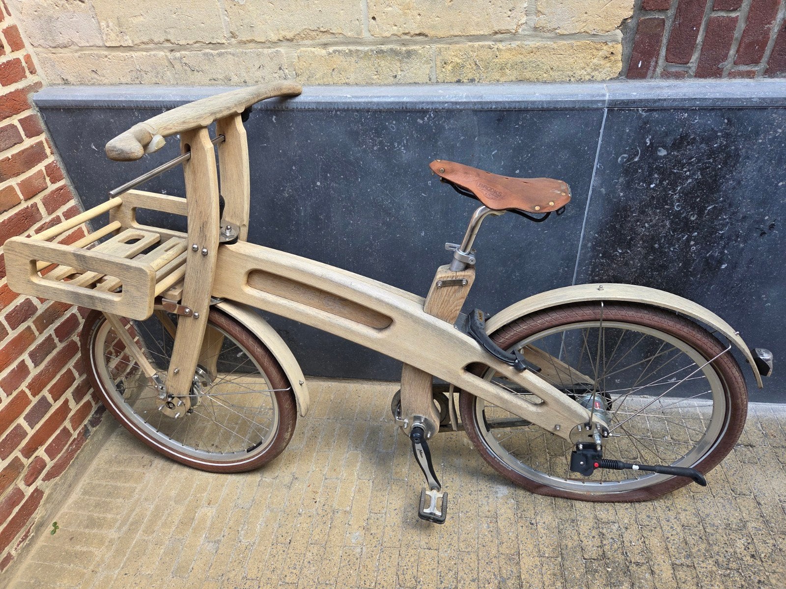 Uniek Bough Bikes houten fiets - project city bike, Ophalen, Gebruikt, Overige merken, Versnellingen