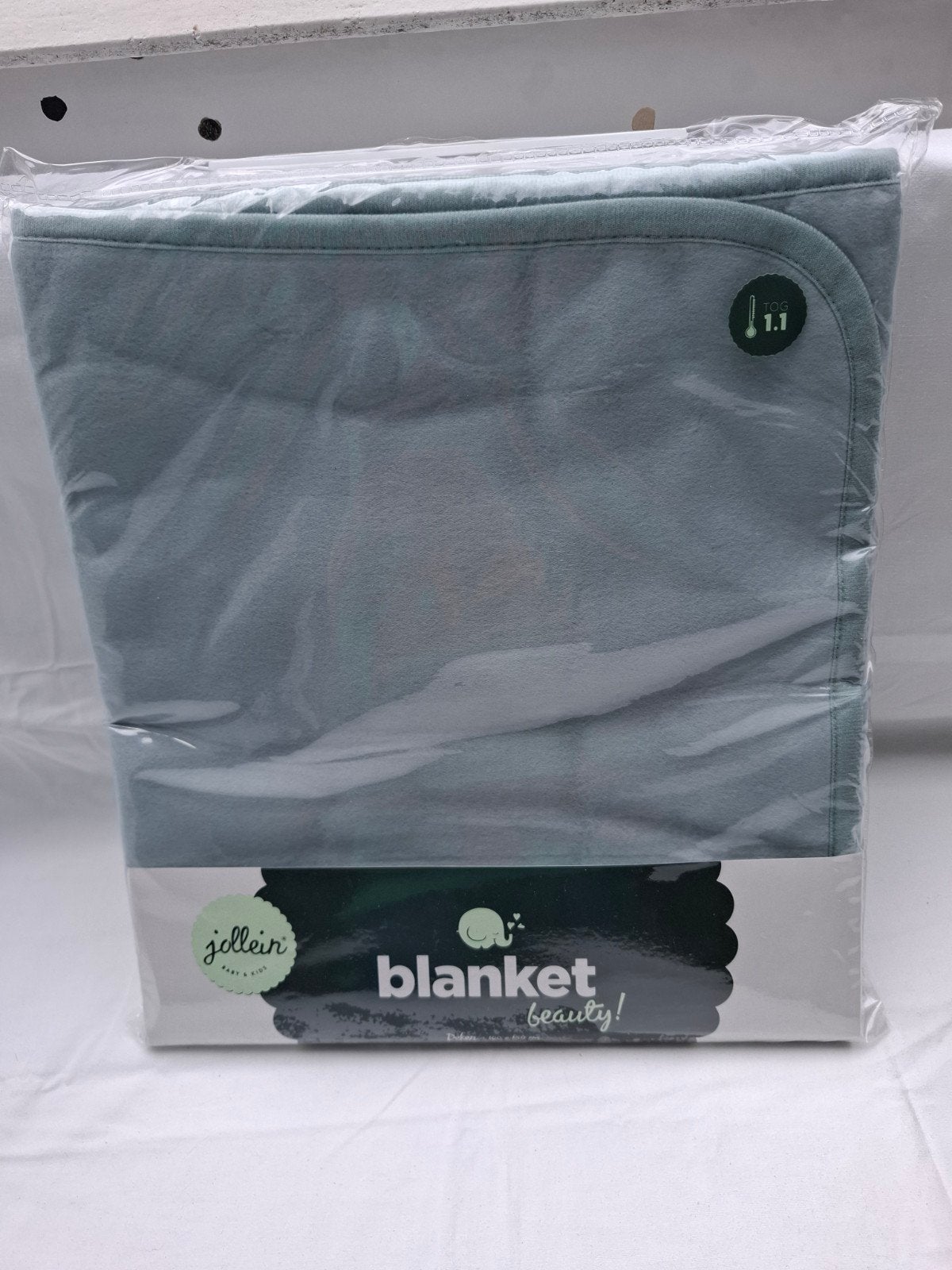 Jollein Deken 100x150 cm - Nieuw in verpakking, Groen, Ophalen of Verzenden, Ademend, Deken