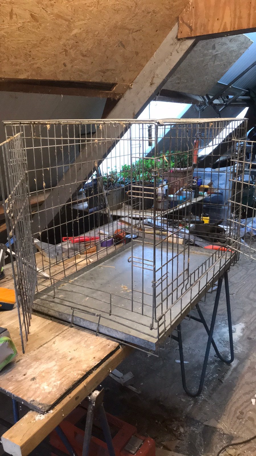 Honden bench groot, Dieren en Toebehoren, Hondenhokken, Ophalen, Gebruikt, 65 tot 100 cm, Hondenhok