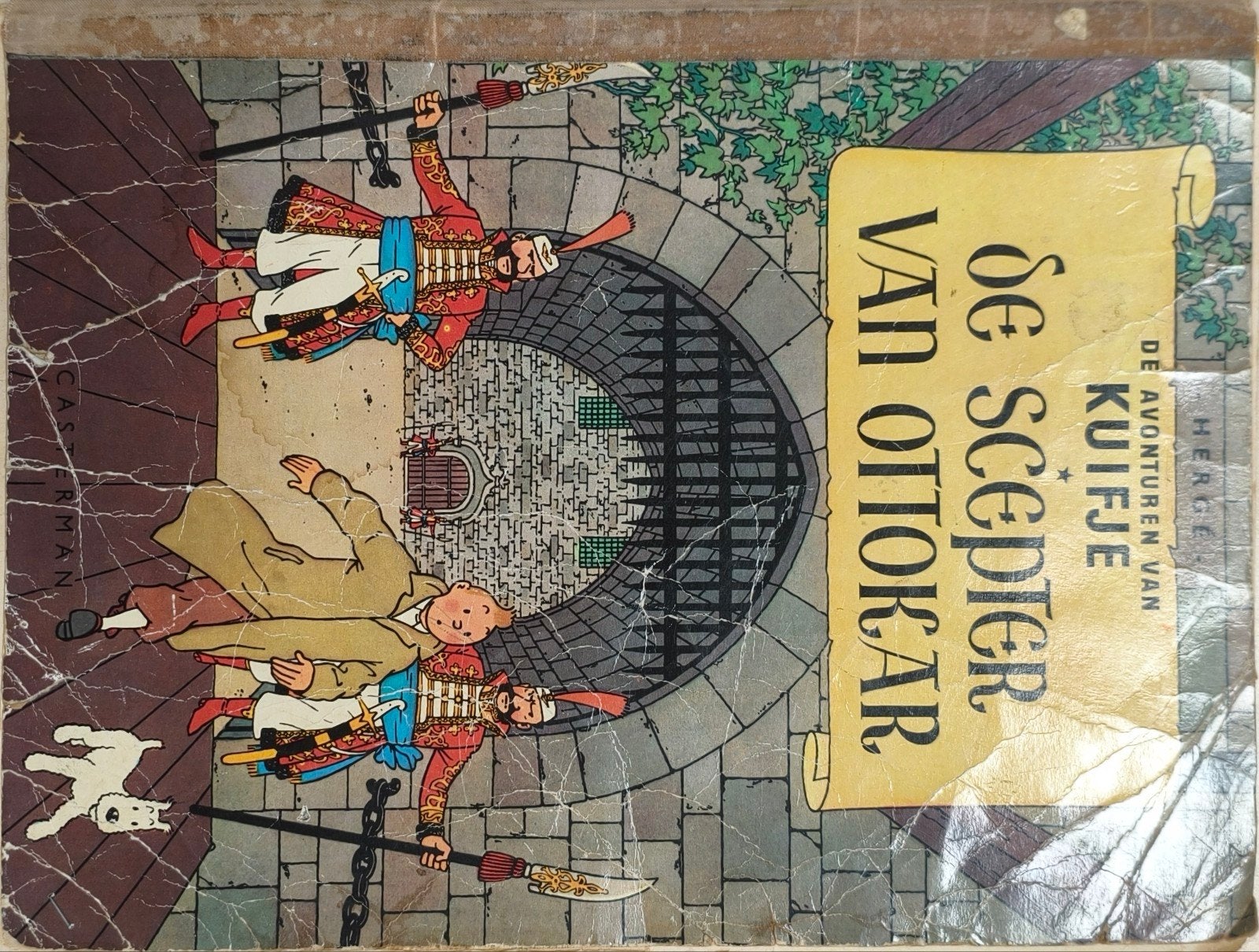 Kuifje: De Scepter van Ottokar (1947, Casterman), Boeken, Stripboeken, Eén stripboek, Ophalen of Verzenden, Gelezen, Hergé
