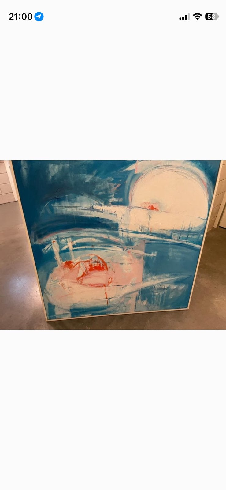 Echt geschilderd, Antiek en Kunst, Kunst | Schilderijen | Abstract, Ophalen