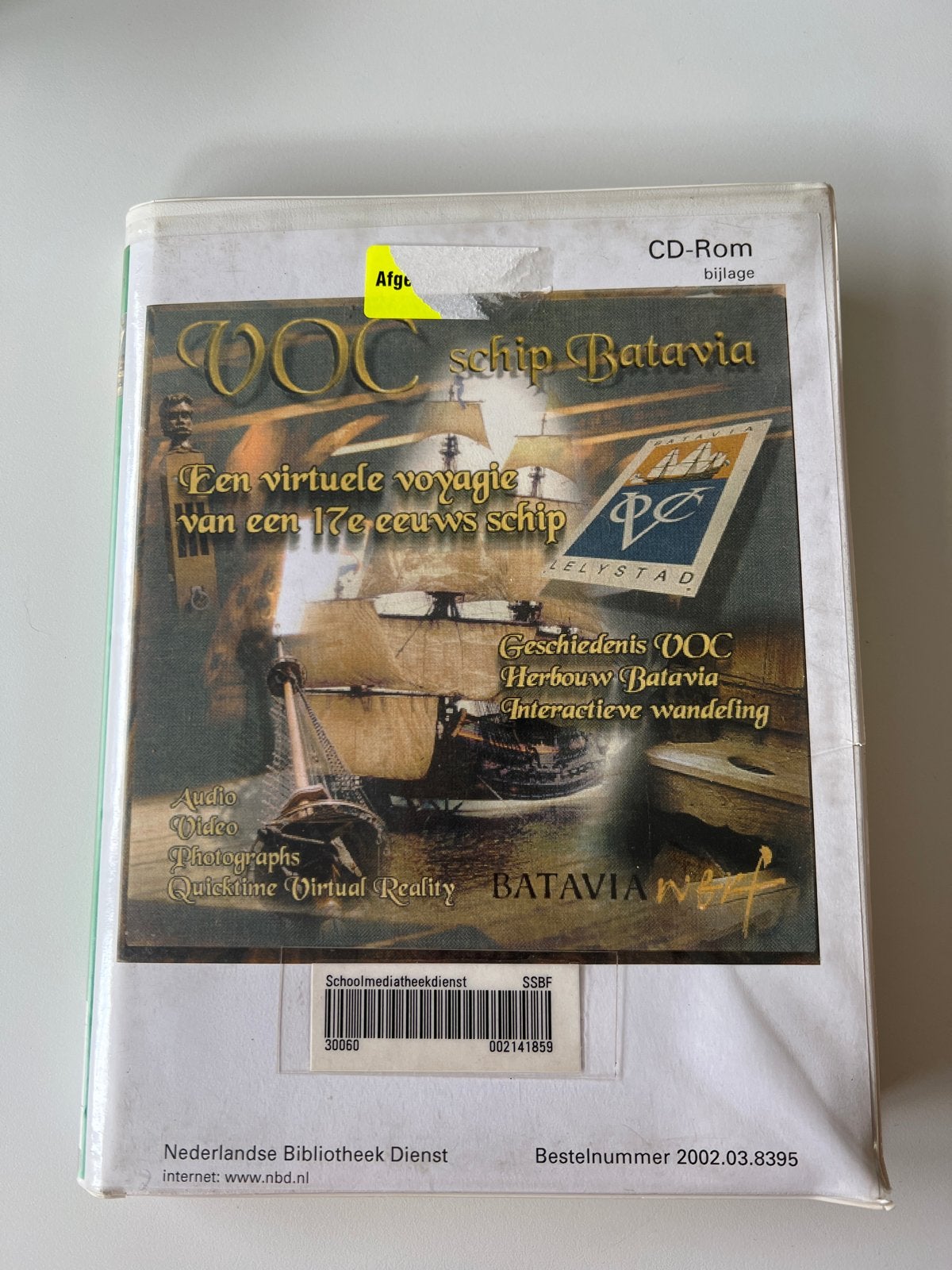 VOC Schip Batavia CD-ROM: Virtuele Reis 17e Eeuw, Puzzel en Educatief, Gebruikt, 1 speler, Virtual Reality