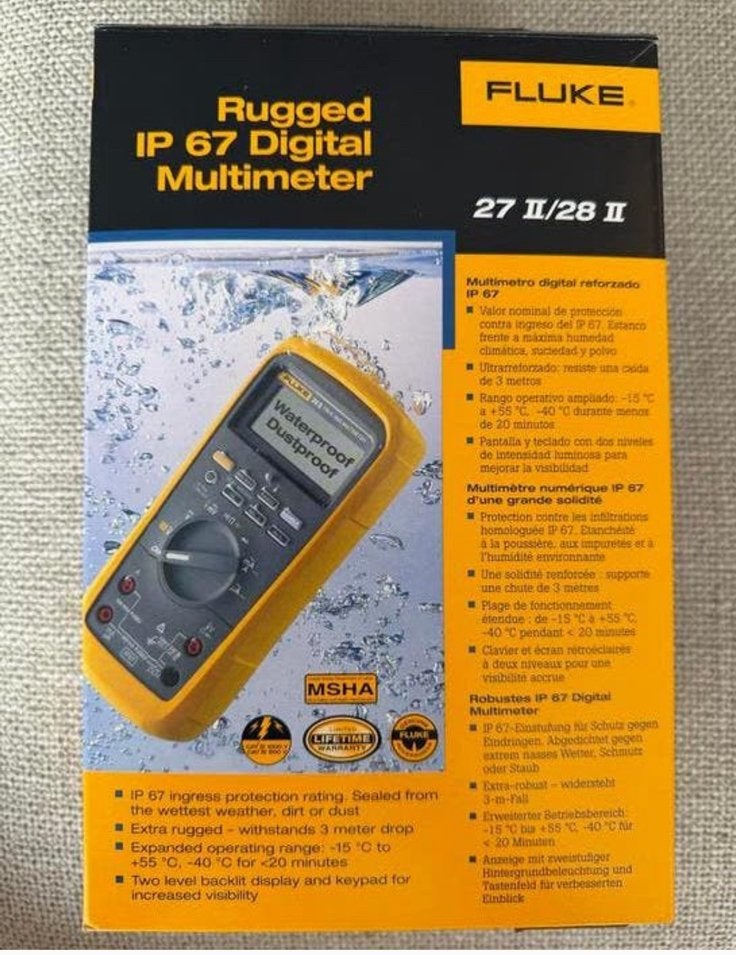 Nieuwe Fluke 28-II, nieuw met toebehoren in doos, nieuw !!, Ophalen of Verzenden, Nieuw, Multimeter