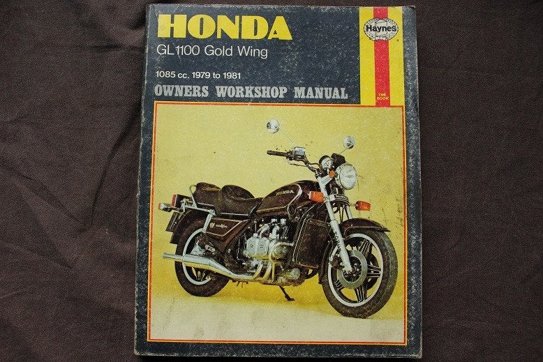 Honda GL1100 Goldwing 1979-1981 motorcycle workshop manual, Ophalen of Verzenden, Honda