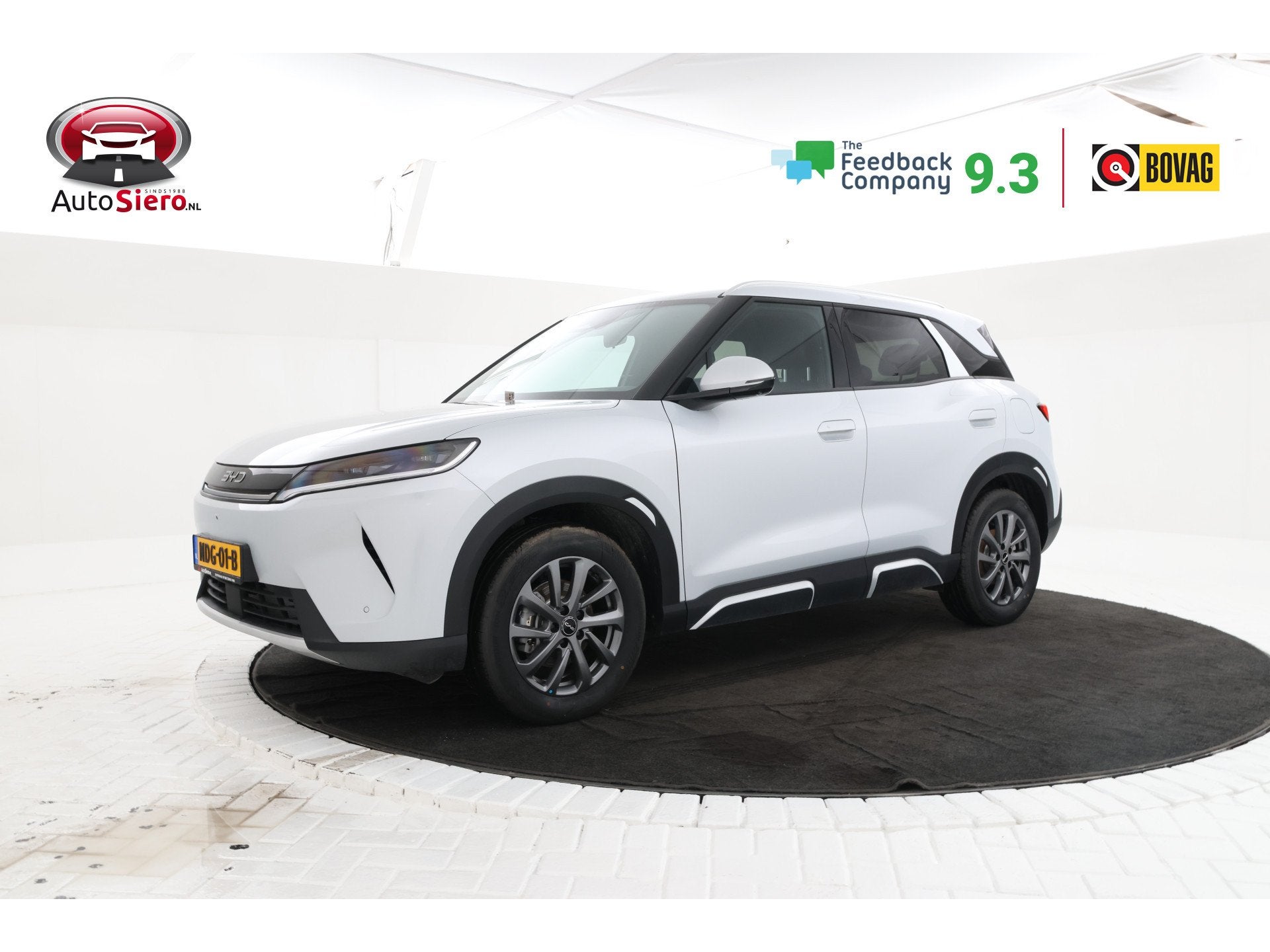BYD ATTO 2 1.5 DM-i Boost Bom vol opties! Fabrieksnieuw!, Auto's, 1498 cc, Met garantie (alle), Wit, Leder