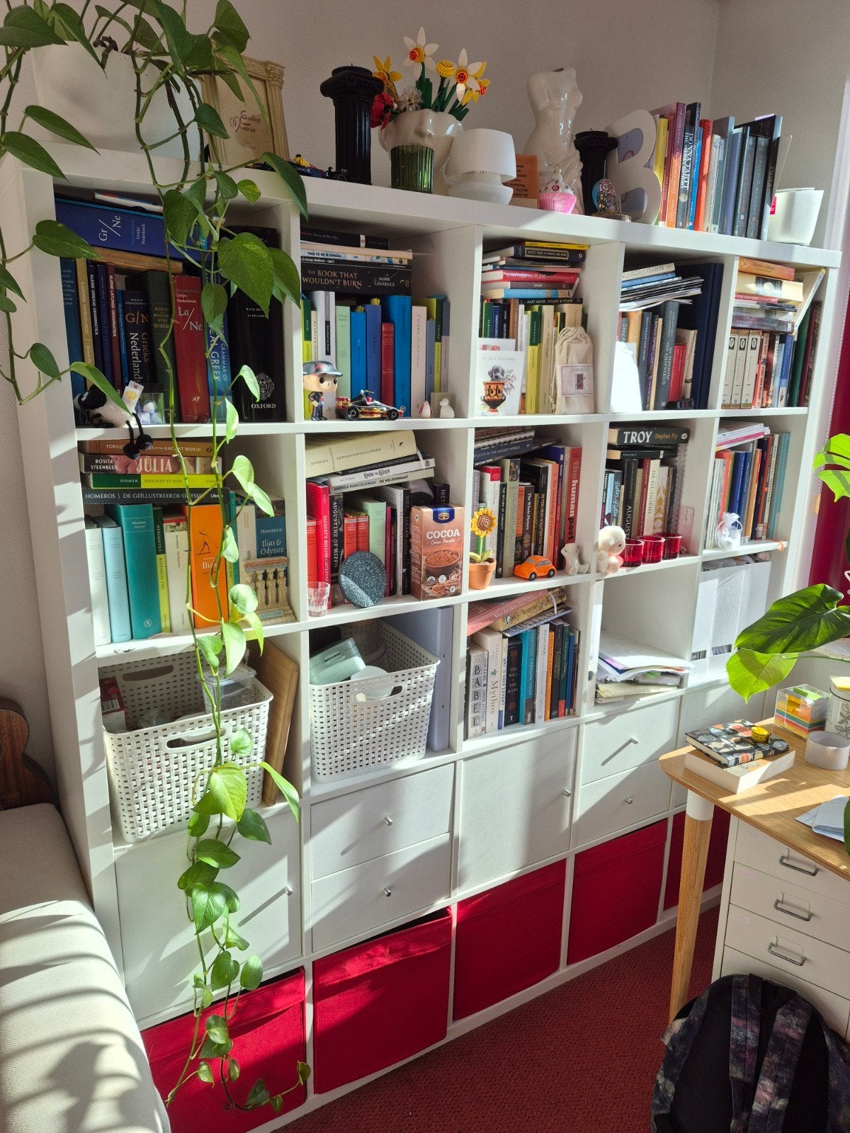 IKEA Kallax wit stellingskast 5 bij 5, Ophalen, Gebruikt