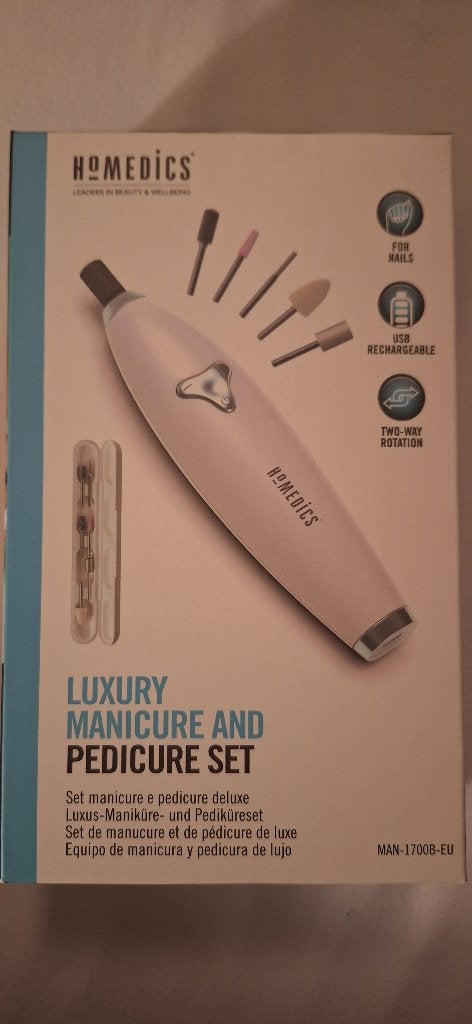 Homedics manicure en pedicureset, Ophalen of Verzenden, Zo goed als nieuw, Overige typen
