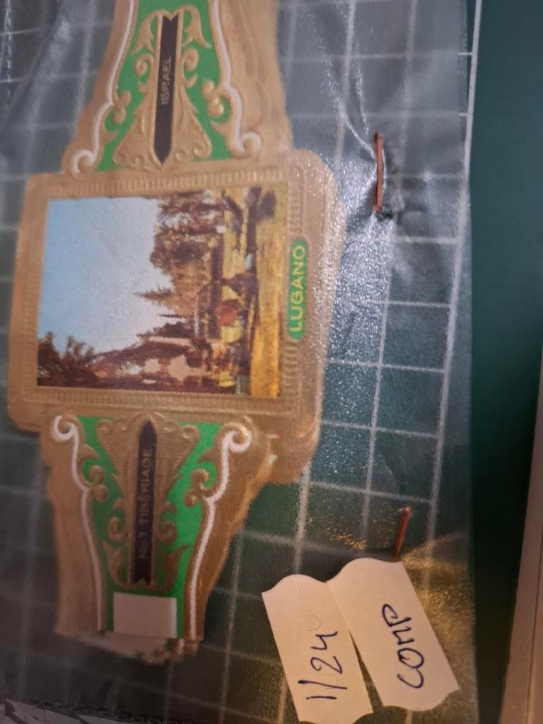 Vintage Sigarenbandje - Lugano, Israel, Tiberiade, Verzamelen, Ophalen of Verzenden, Gebruikt