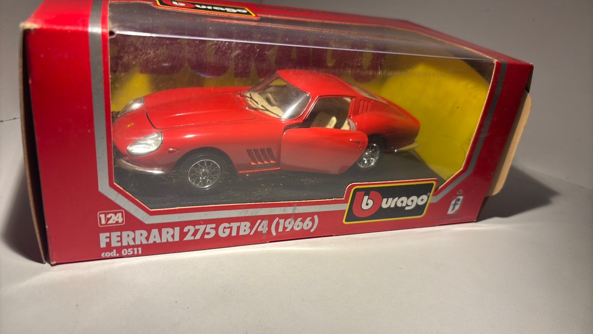 Ferrari 365 gtb bburago 1.24, Ophalen of Verzenden, Bburago, A, A