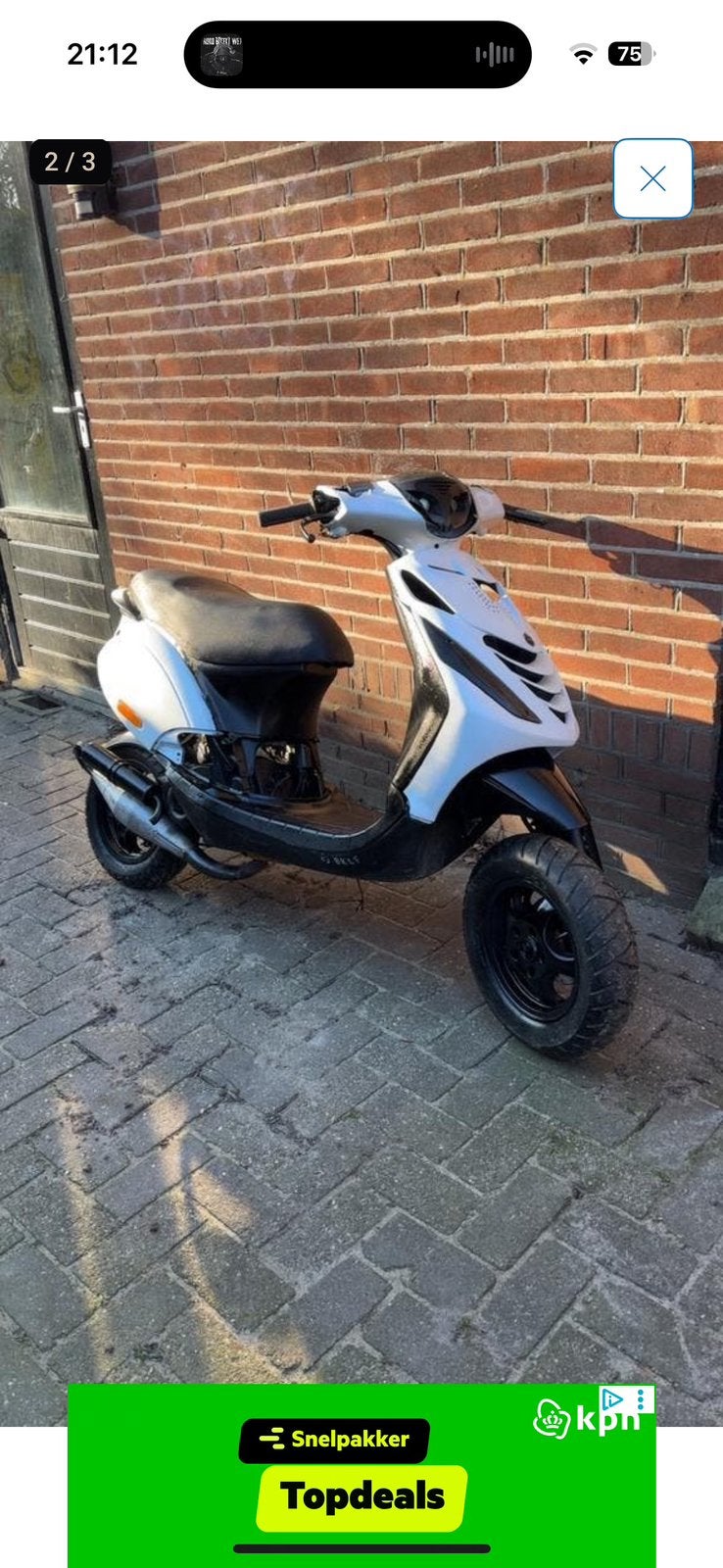 Zip stage 6 72cc 2t, Fietsen en Brommers, Scooters | Piaggio, Ophalen, Zo goed als nieuw, Tweetakt, Zip