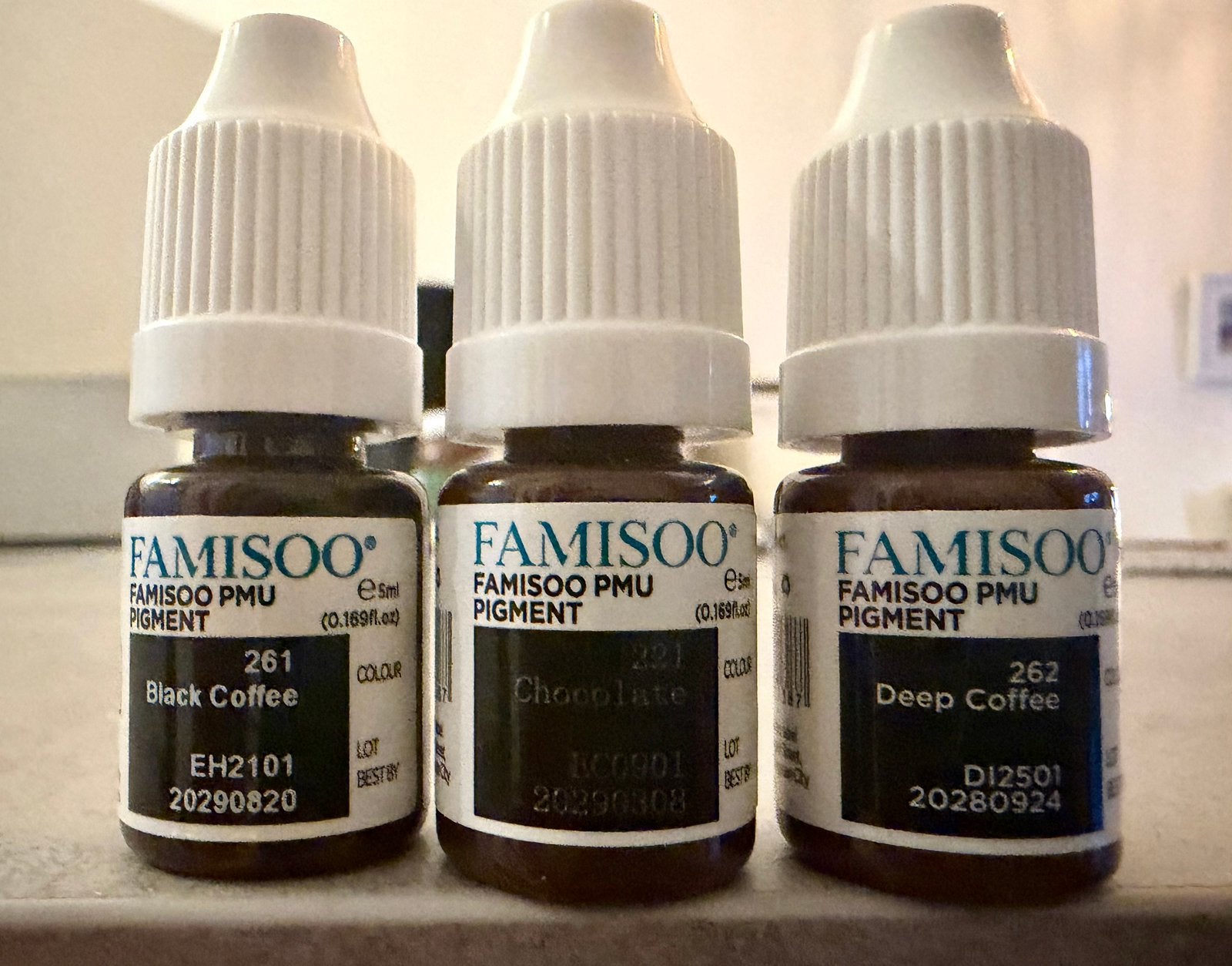 PMU inkt Famisoo 3x, Ophalen of Verzenden, Zo goed als nieuw, Make-up, Overige kleuren