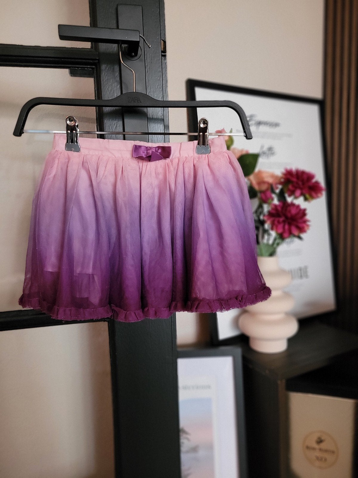 Schattige roze/paarse ombré tule rok voor meisjes, Ophalen of Verzenden, Zo goed als nieuw, Onbekend, Meisje