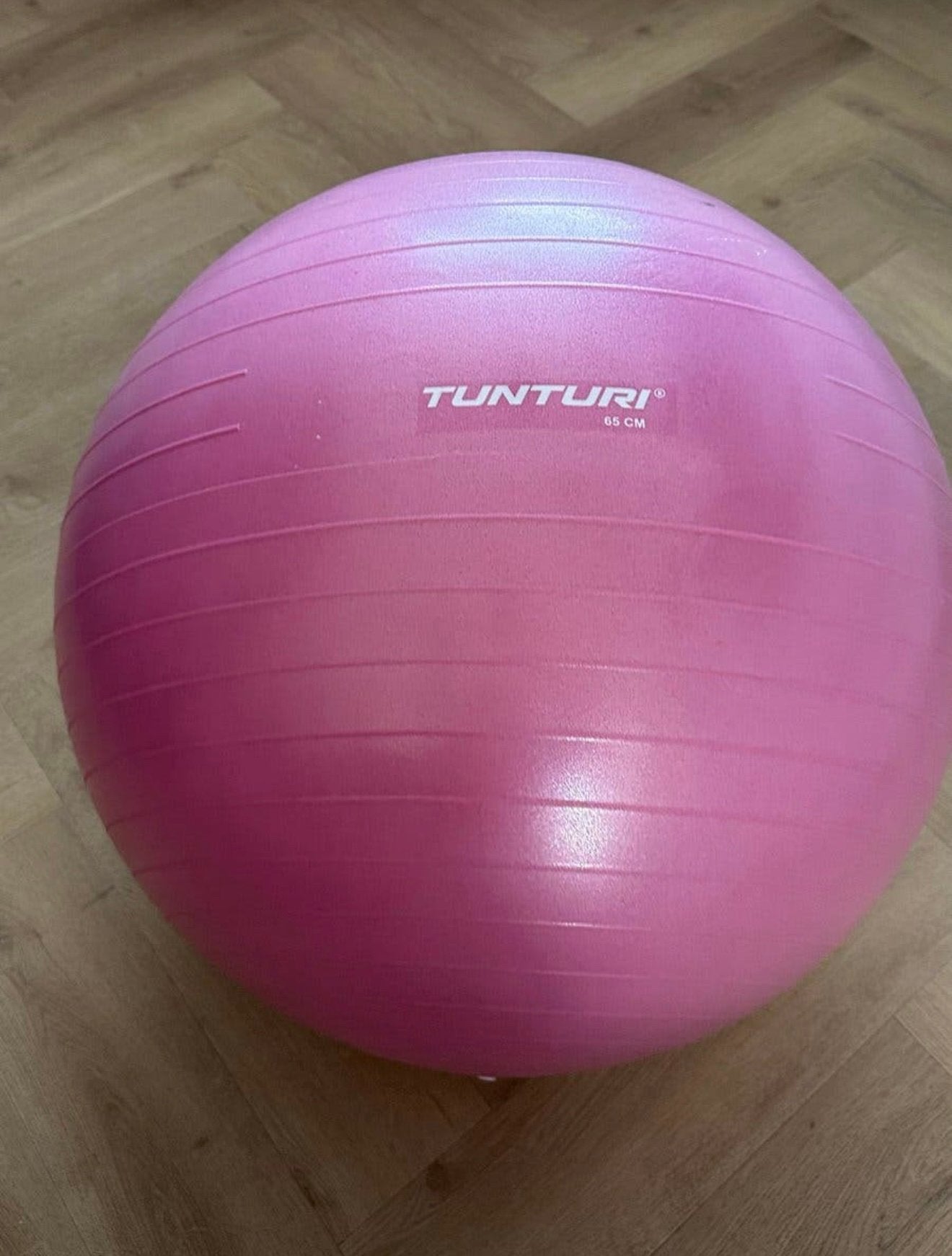 Tunturi Fitnessbal met pomp - Yoga, Pilates, Zwangerschap, Ophalen of Verzenden, Zo goed als nieuw