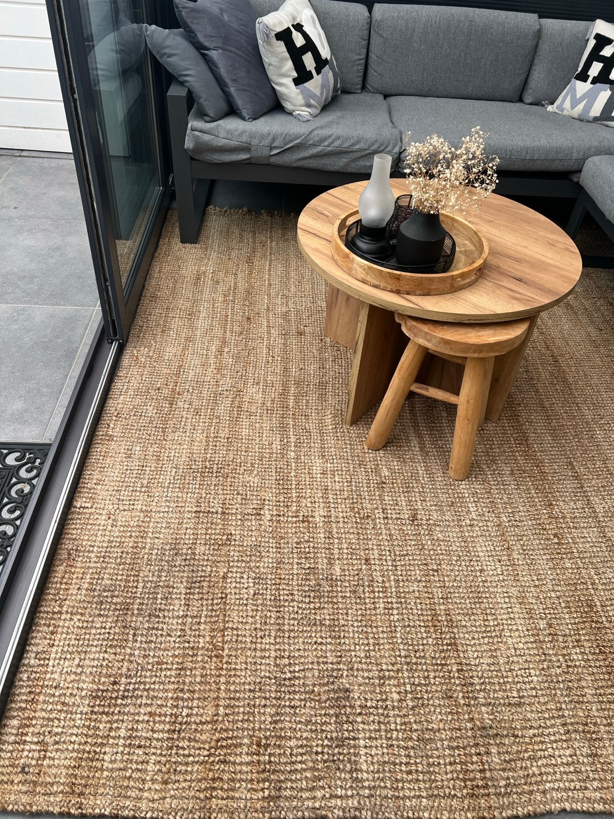 Ikea Jute Vloerkleed 190x210 + 190x78, Ophalen, Gebruikt, Bruin, 200 cm of meer
