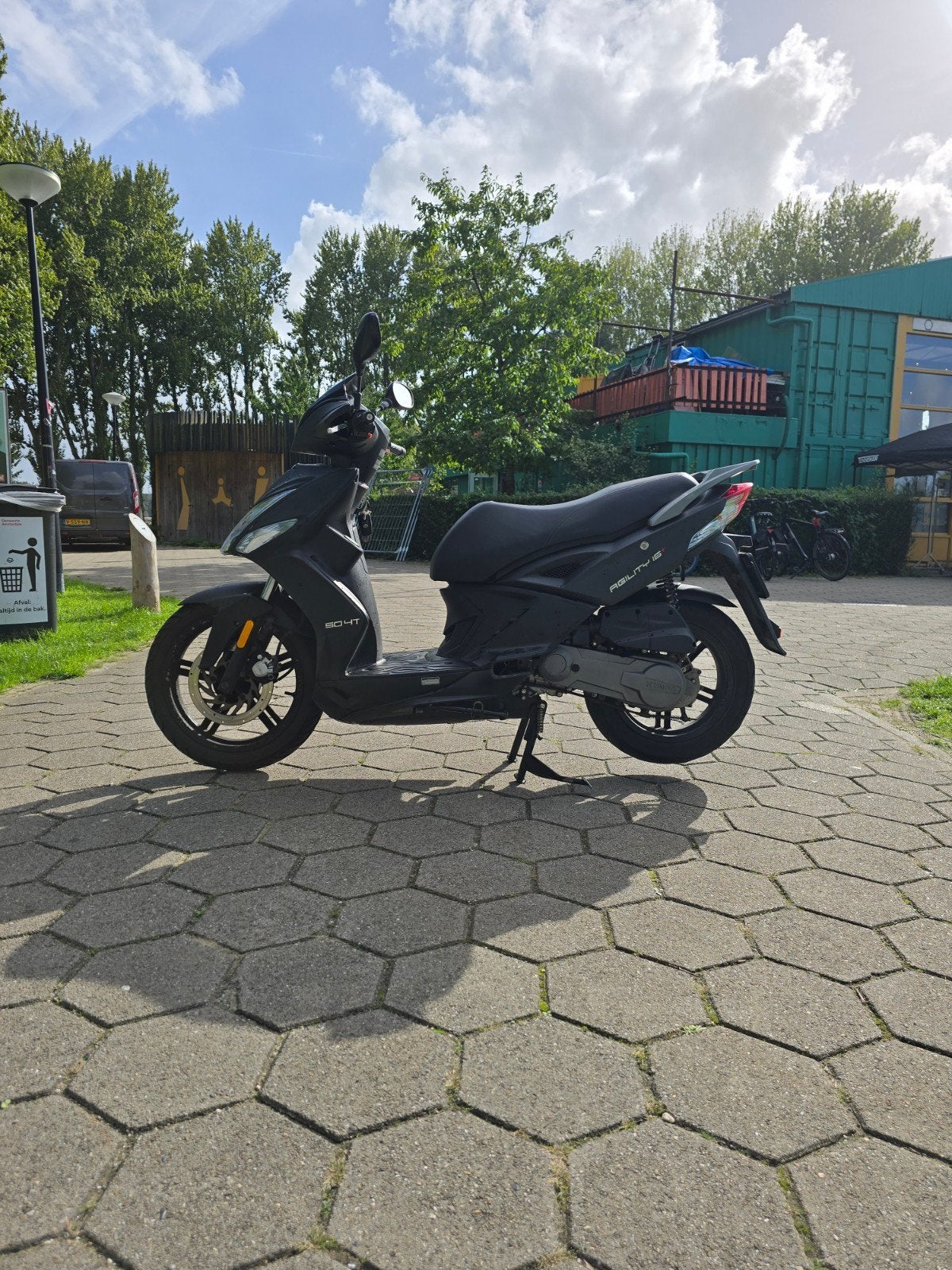 Kymco Agility 16+ mat-zwart 2024, Kymco, Maximaal 45 km/u, Ophalen of Verzenden, Zo goed als nieuw