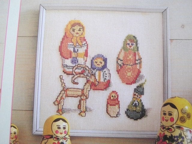 Borduurpatroon  Matroesjka popjes nr 8735 do, Verzenden, Nieuw, Handborduren, Patroon