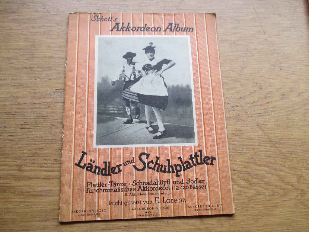 Accordeon Album: Ländler und Schuhplattler, Keyboard, Gebruikt, Wereldmuziek, Ophalen of Verzenden