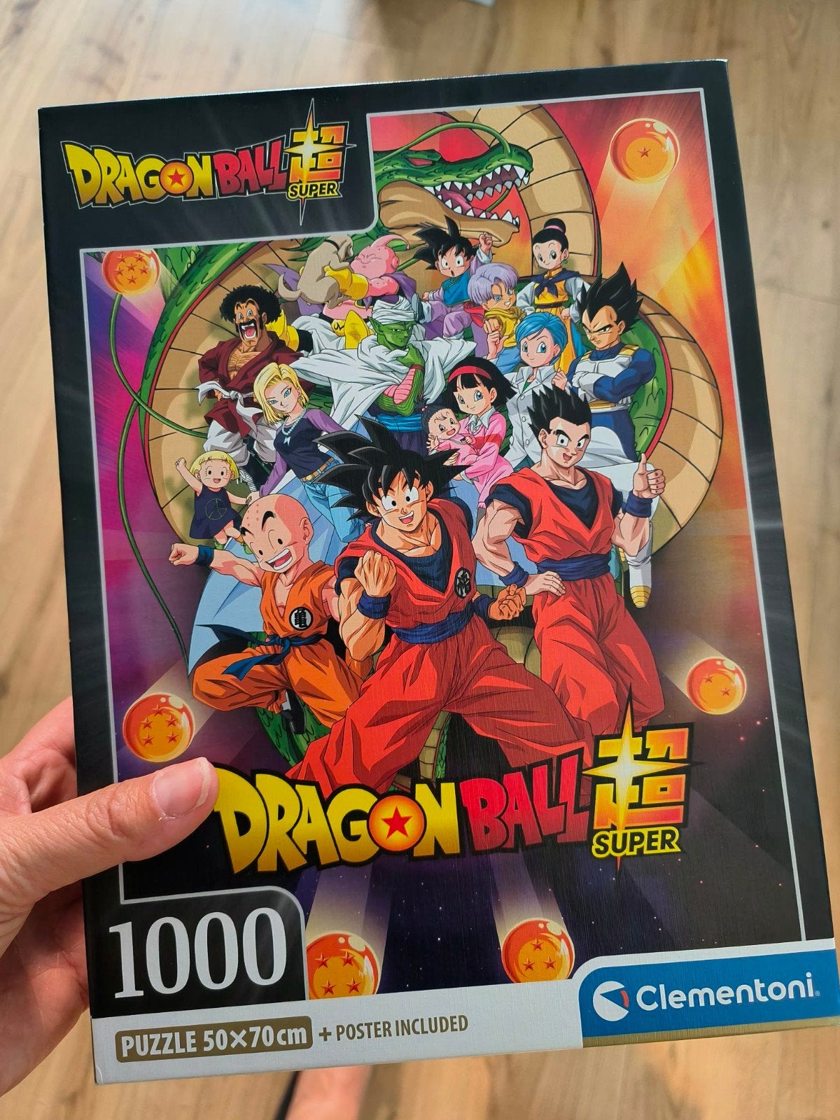Dragon Ball Super Legpuzzel 1000 stukjes Clementoni, Ophalen of Verzenden, 500 t/m 1500 stukjes, Zo goed als nieuw, Legpuzzel