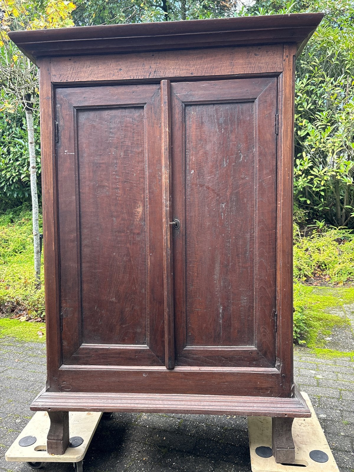 Antieke houten kast - 150x105x60 cm, Antiek en Kunst, Ophalen