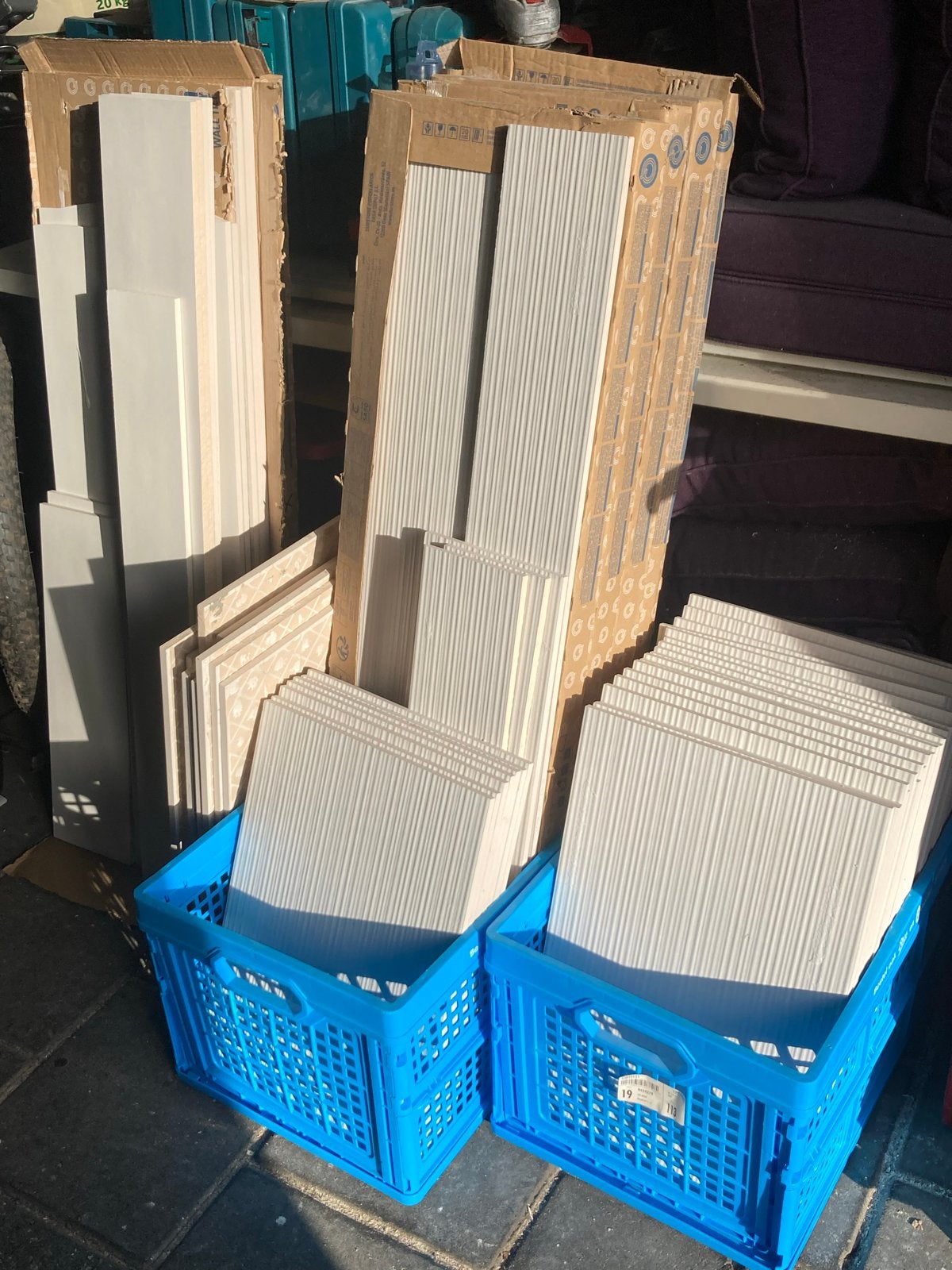 Durstone Japandi Kioto Talc R & Lune matt Gyo Talc R tegels, Doe-het-zelf en Verbouw, Ophalen, 60 cm of meer, Nieuw, Minder dan 5 m²